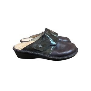 Finn Comfort Amalfi Leather Mule Clog Brown Size 36 US 6